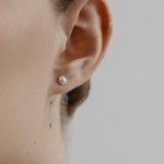 Серьги с жемчугом и микробриллиантами