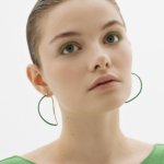 Серьги-обручи СВОБОДА green