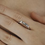 Кольцо из белого золота Марс и Венера