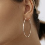 Серьги-обручи 5 см
