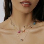 Ожерелье с цветными фигурками