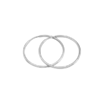 Серьги-обручи 3 см