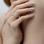 Кольцо с жемчугом и микробриллиантами