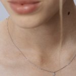Подвеска-цветок из золота с микробриллиантами
