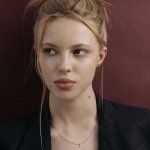 Крестик из белого золота с микробриллиантами
