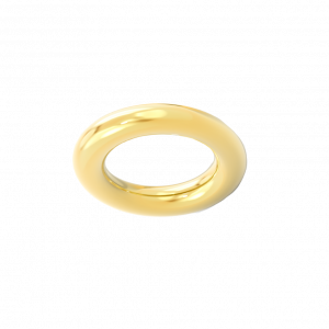 Кольцо золотой Бублик