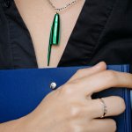 Подвеска колпачок зеленая