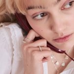 Кольцо-дорожка с 5 бриллиантами