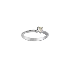 Кольцо с парящим бриллиантом