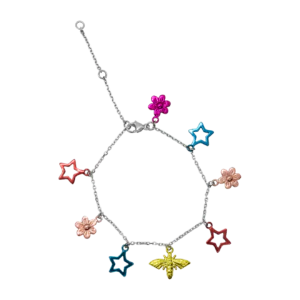 Браслет с цветными фигурками